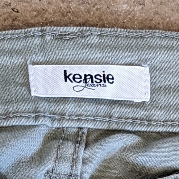 Kensie Jeans Straight Leg Stretch Size 4 Light Sage Green - Picture 11 of 11